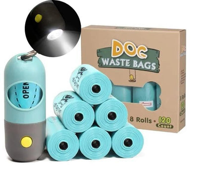 Pet Dog Poop Bag Dispenser with Led Lighting